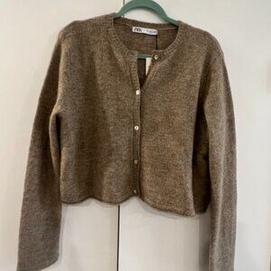NWT Zara Alpaca & Wool Blend Zara Cardigan - S